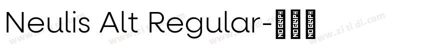 Neulis Alt Regular字体转换